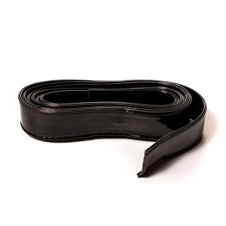 Ручки сумочные плоские 3см 2м, чёрный лаковый [4001-2]