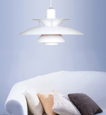 Pendant design lamp PH 5 by Louis Poulse (Red)