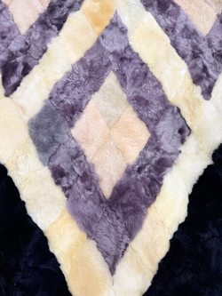 Меховой Коврик прикроватный накидка на кресло из овчины