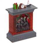 Сувенир с подсветкой «Камин с игрушками» 10,5*8 см