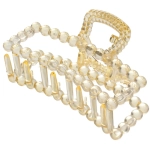 Заколка-краб для волос на блистере «Cruella- Прямоугольник», микс 6 цветов, 9 см