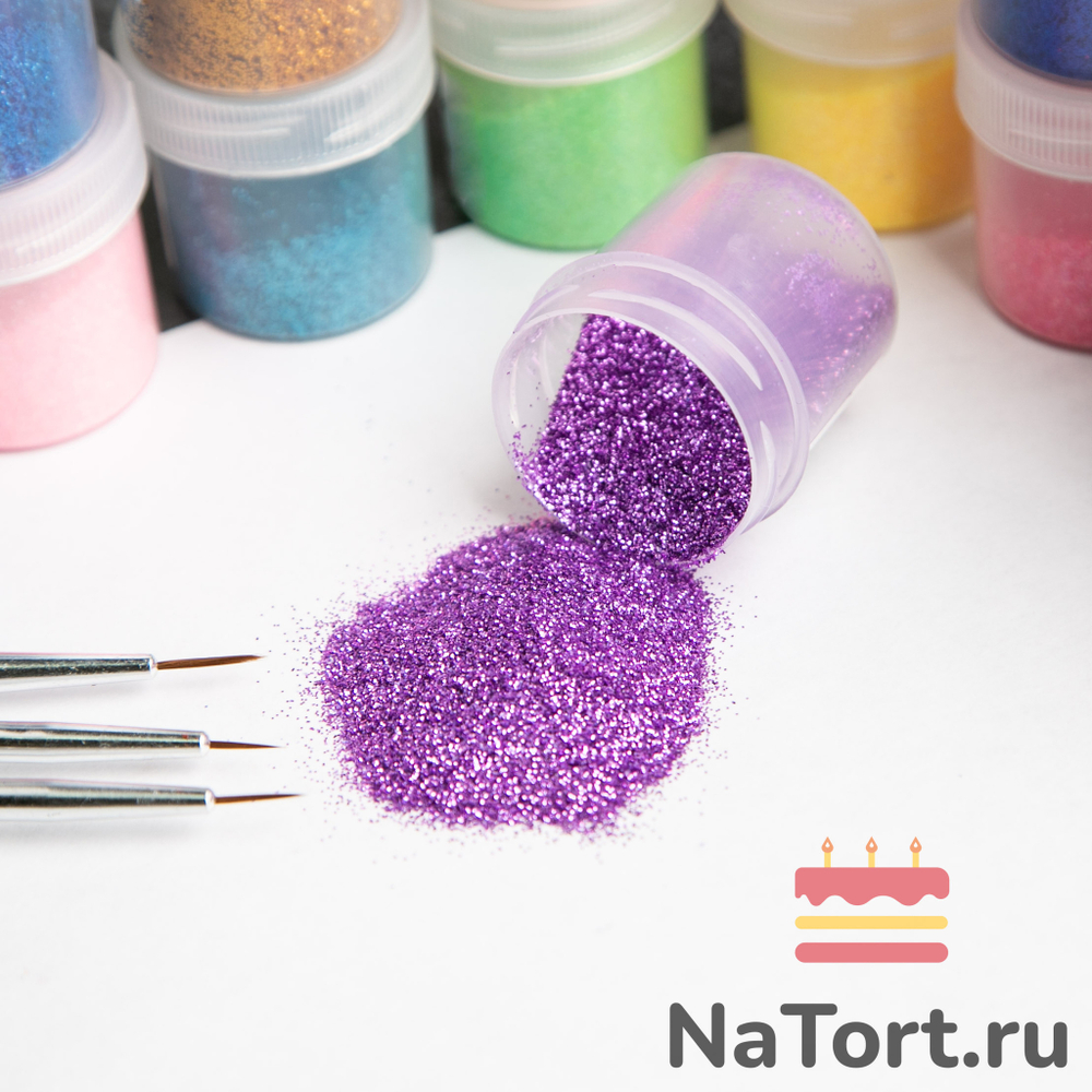 Блестки декоративные «Сиреневый» 10 гр