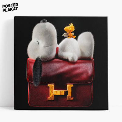 Картина для интерьера Снупи / The Peanuts Movie на холсте, персонаж мультфильма, холст с печатью на подрамнике, на стену, Постер Плакат