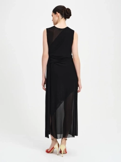 Платье черное из сетки OLA OLA