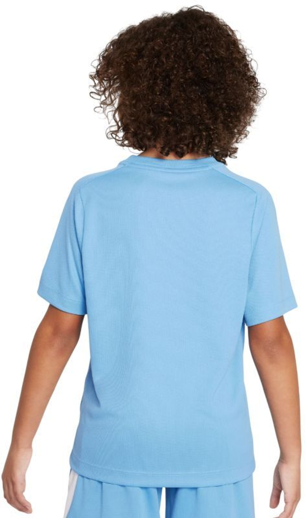 Футболка для мальчика теннисная Nike Boys Multi Dri-FIT Short-Sleeve Top - blue beyond/white