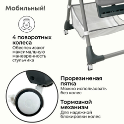 Стульчик-шезлонг для кормления Amelia