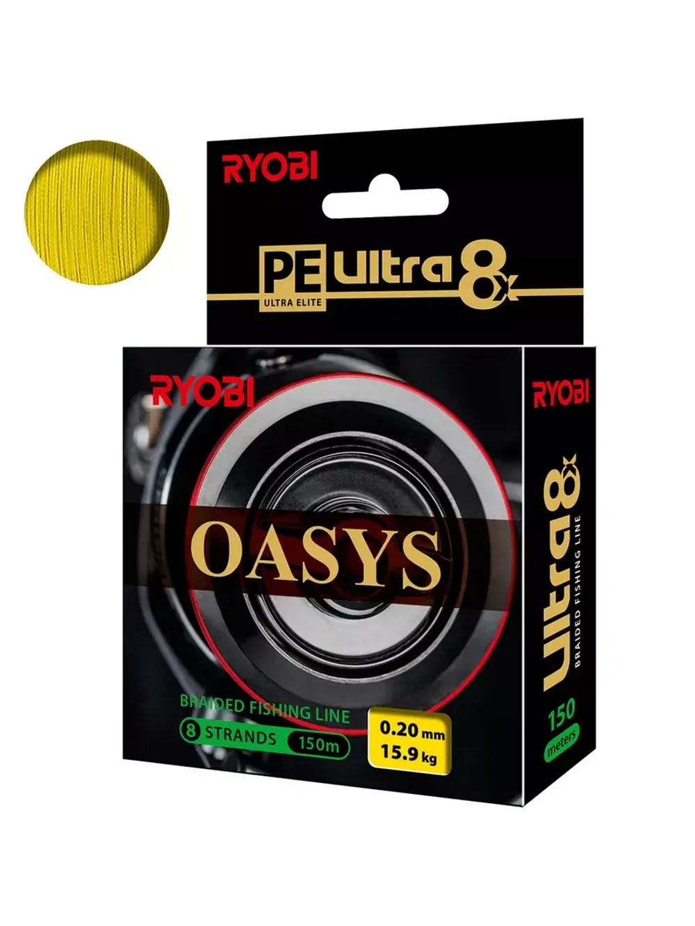 Плетеный шнур RYOBI OASYS Yellow 0,60mm 150m