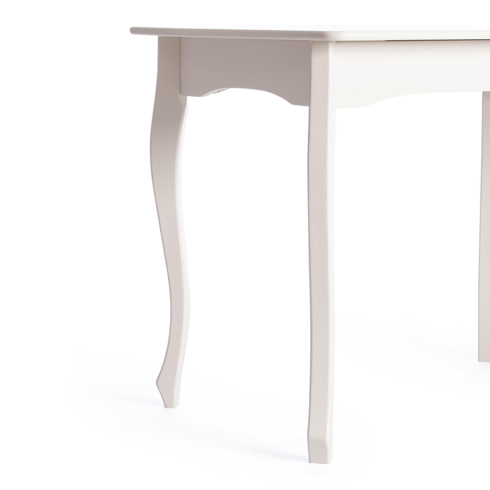 Стол CATERINA PROVENCE  бук, мдф, 100+30x70x75 см, Ivory white