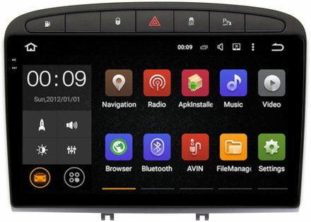 Магнитола для Peugeot 308 2007-2014, 408 2012-2022 - AIROC 2K RX-2901 Android 13, QLed+2K,  ТОП процессор, 8/128, CarPlay, SIM-слот