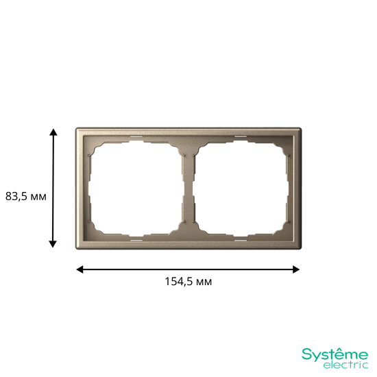 Рамка 2-м ArtGallery универс. шампань SE GAL000502