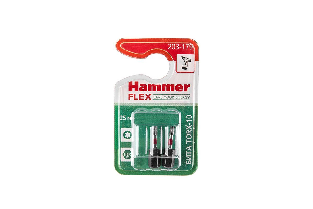 Бита Hammer   TORX-10  25мм,