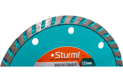 Диск алмазный Turbo по железобетону (125х22.2/20 мм) Sturm 9020-04-125x22-T