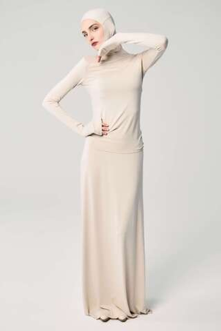 Юбка база прямая бежевая