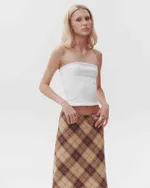 Юбка One Two Midi Beige