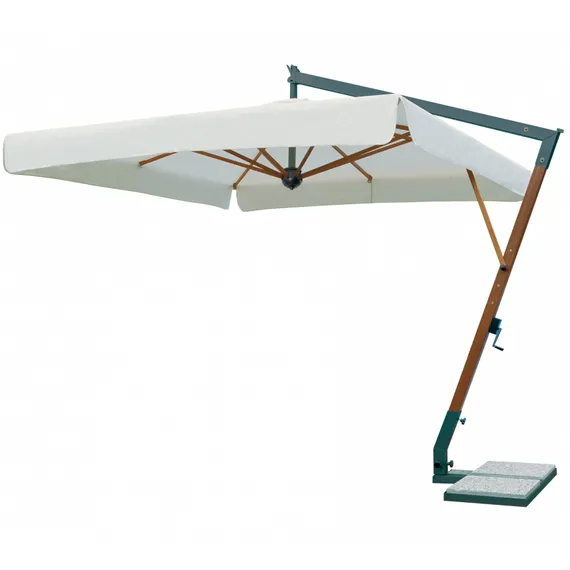 Зонт профессиональный Torino Braccio, 200х300 см, имитация ироко, слоновая кость