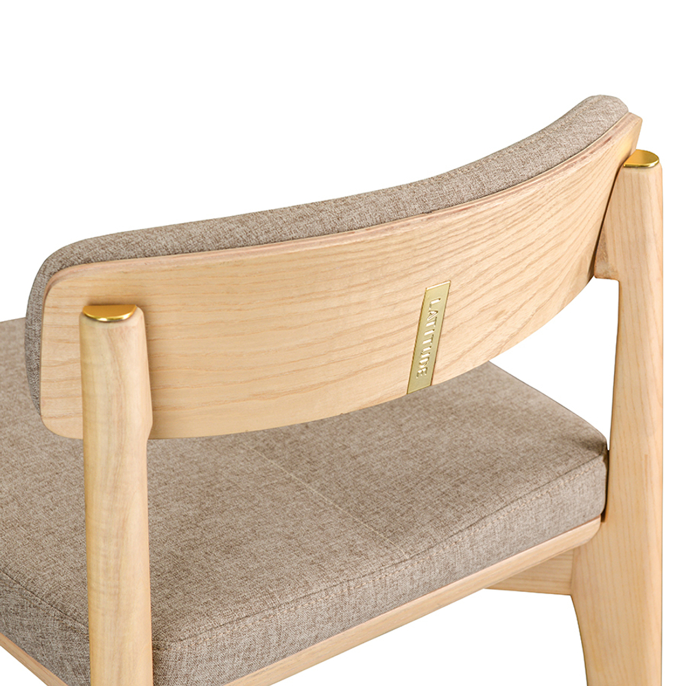 Стул полубарный aska, рогожка, ясень/бежевый