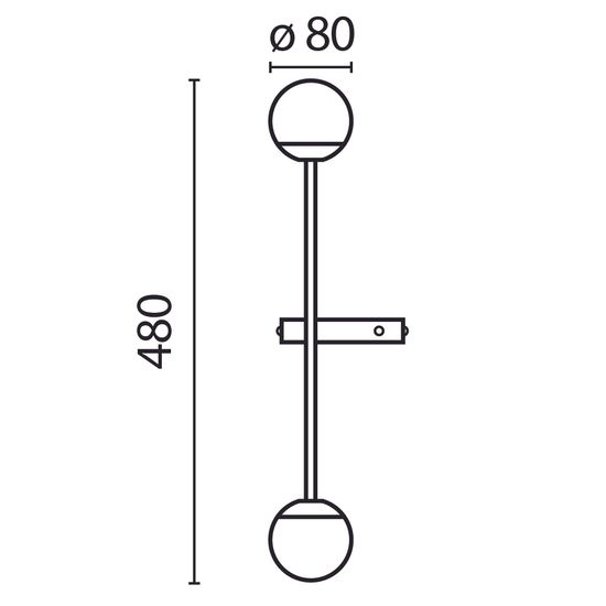 Настенный светильник (бра) Maytoni MOD285WL-L10BS3K