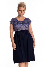 Сорочка Sofie с кружевным верхом (Размер: 4X) (Цвет: черный)