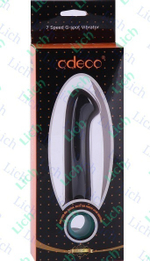 Чёрный водонепроницаемый вибратор O-zone