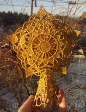 Звезда новогодняя блестящая (цвета на выбор) Звезда новогодняя блестящая (цвета на выбор)