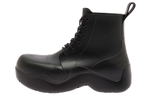 Bottega Veneta Puddle Cow Leather Ankle Boots Men"s Black