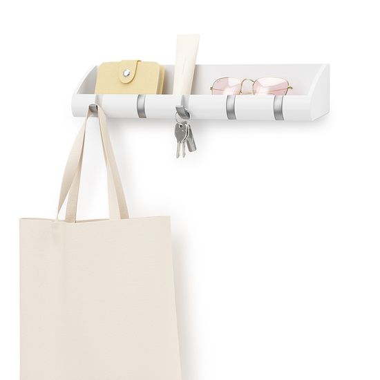 Вешалка-органайзер cubby белая