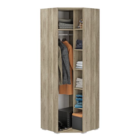 Наоми ШК-21 Шкаф угловой дуб каньон/графит нубук