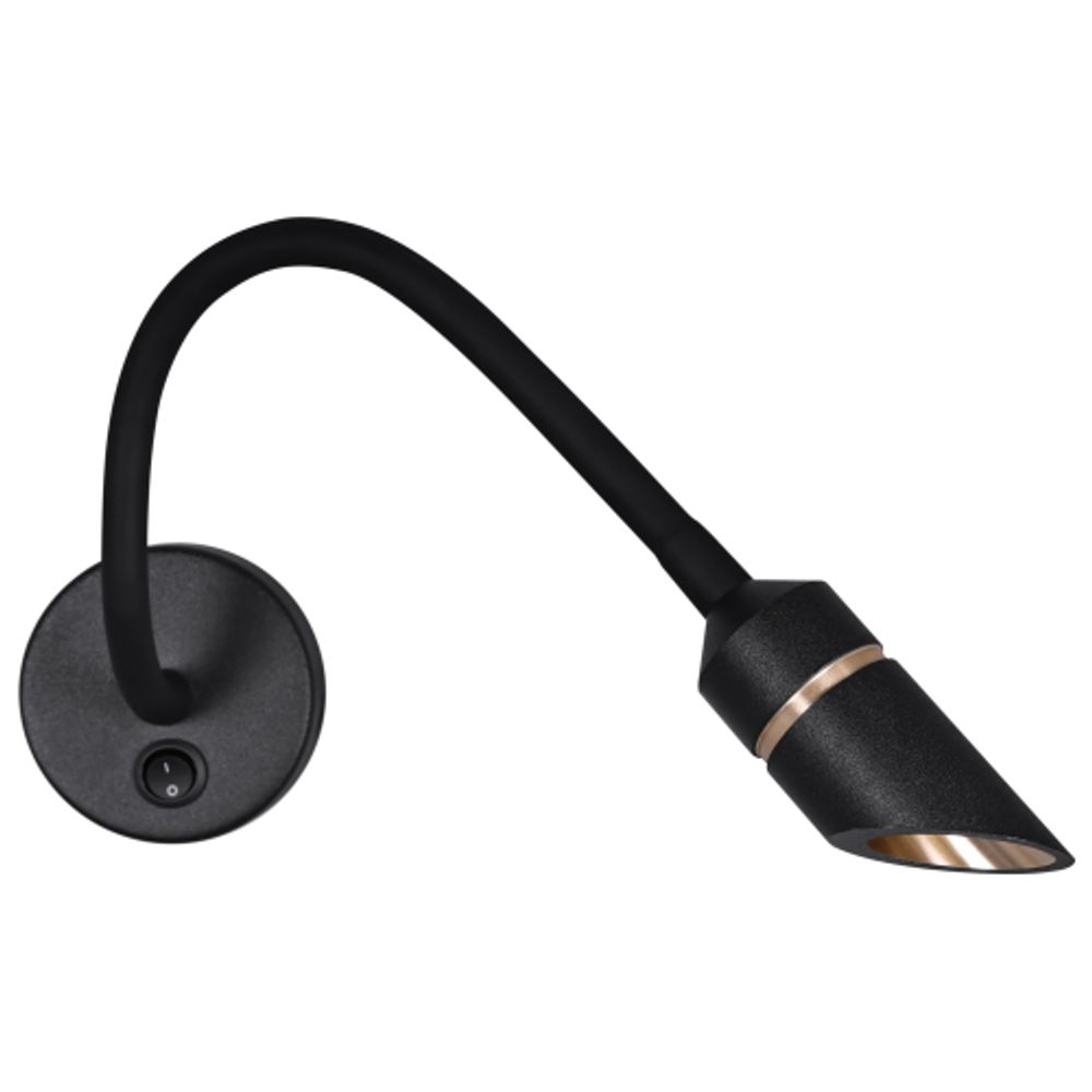 Светильник настенный ЭРА WL47 BK 3000K 3Вт IP20 черный | Настенная подсветка