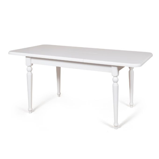 Обеденный стол Дионис 120(160)x80  (белый)