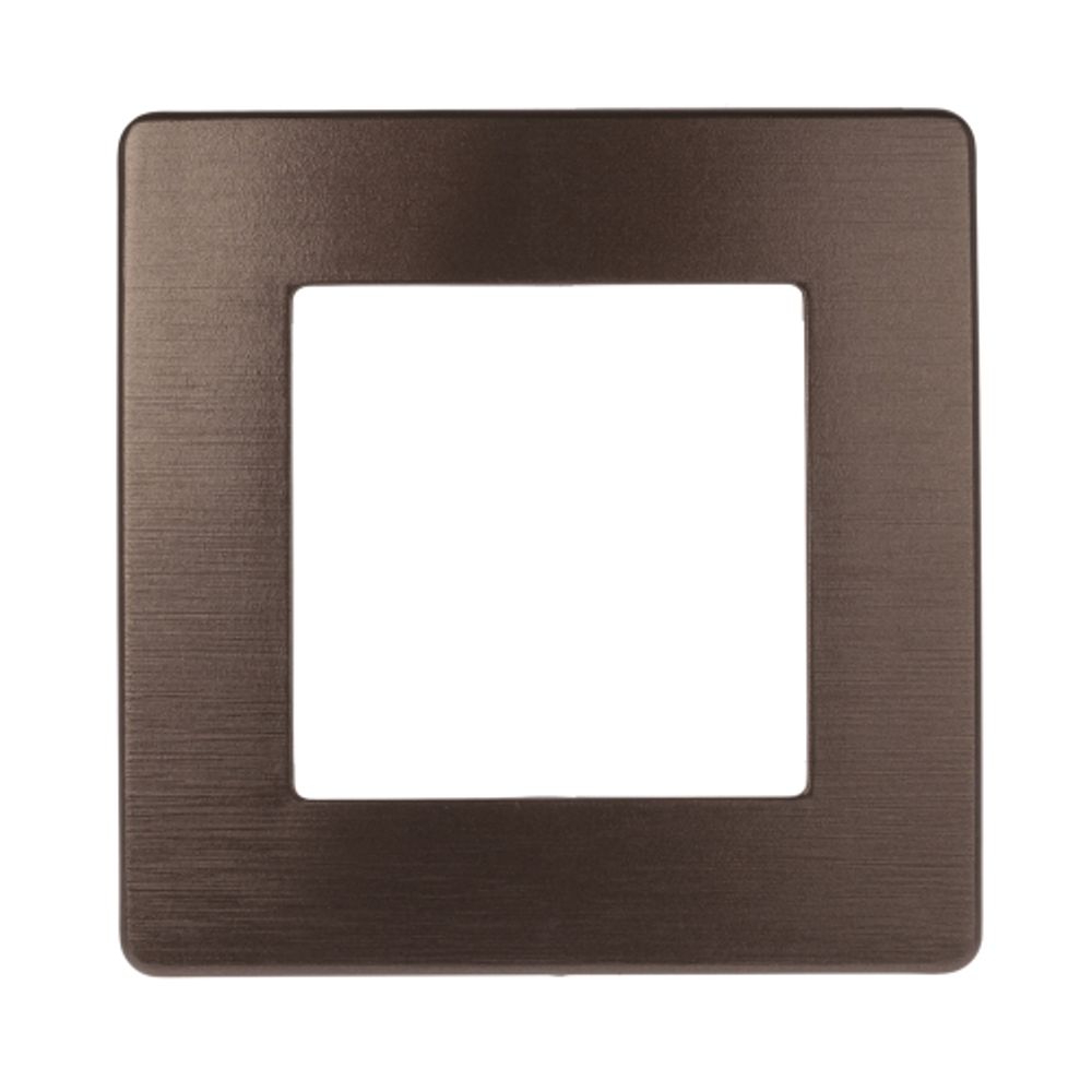 Рамка для розеток и выключателей ЭРА Серия 12 12-5101-13 на 1 пост, Сатин, бронза