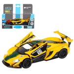 Модель 1:31 Mclaren P1™ GTR, желтый, откр. двери, свет, звук