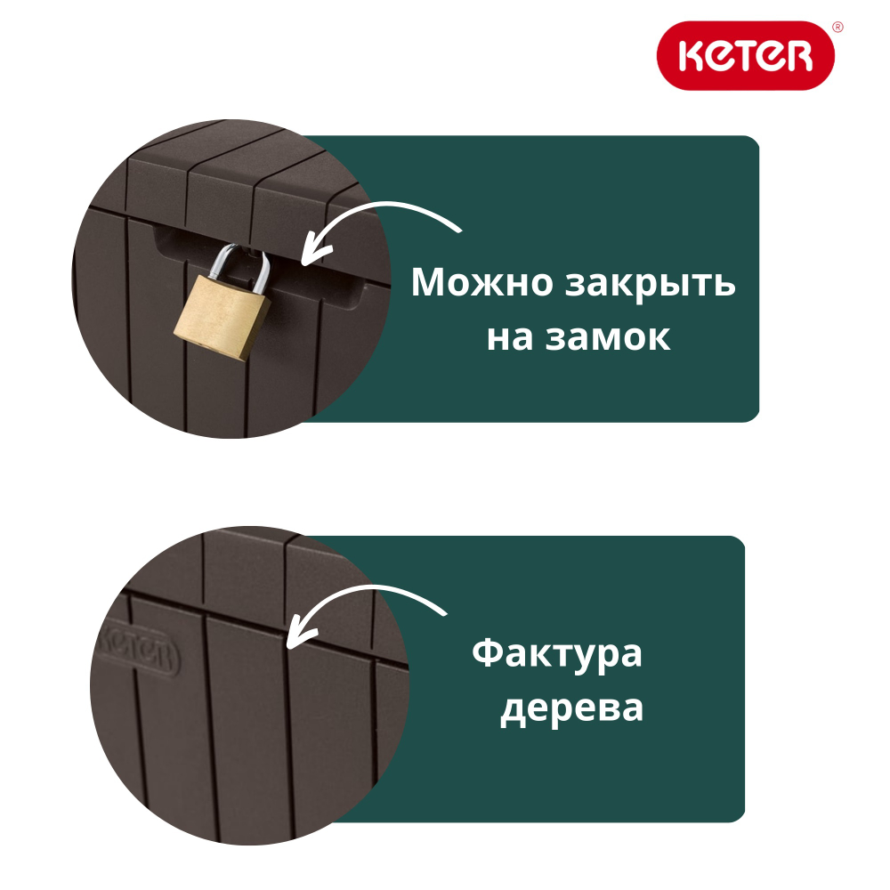 Пластиковый сундук Keter City Box 113 л graphite
