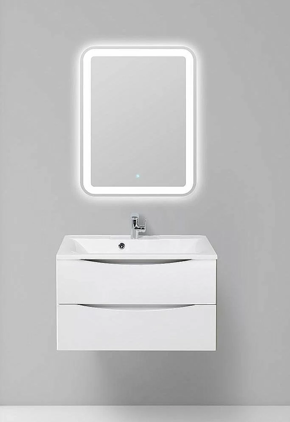 Тумба с раковиной Belbagno MARINO 90 2C-SO/BB900/450-LV-MR-PR Bianco Opaco