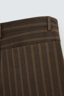 ZARA БРЮКИ BALLOON FIT В ПОЛОСКУ © OTIS KWAME KYE QUAICOE, ЧЕРЕПИЧНЫЙ