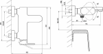 Смеситель для ванны Ravak Eleganta X070293 черный матовый