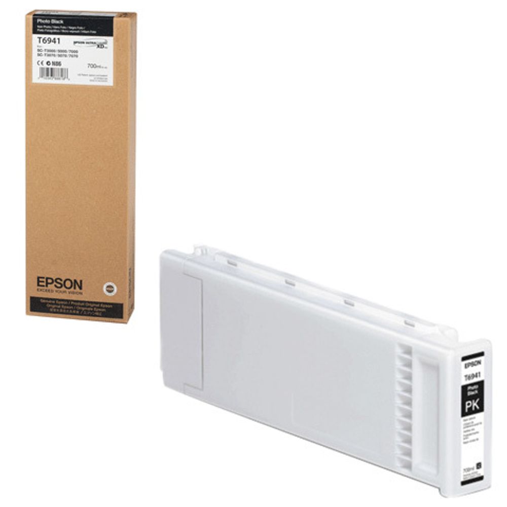 Картридж EPSON T6941 черный фото экстраповышенной емкости для SC-T3000/SC-T5000/SC-T7000