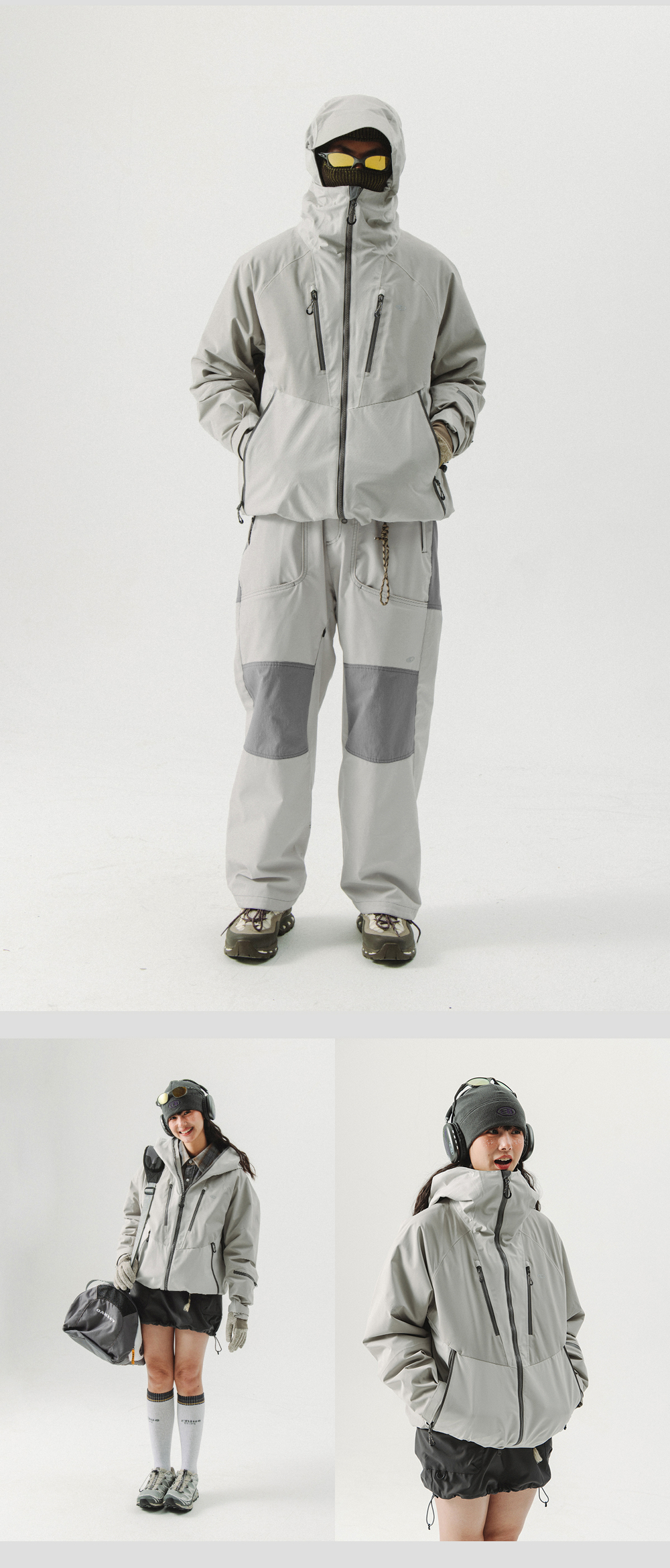 Куртка NOTHOMME BLUE “Snow Rider” Outdoor Triple-Protection Warm, Cold-Resistant, Wear-Resistant White Goose Down Taped Ski Jacket