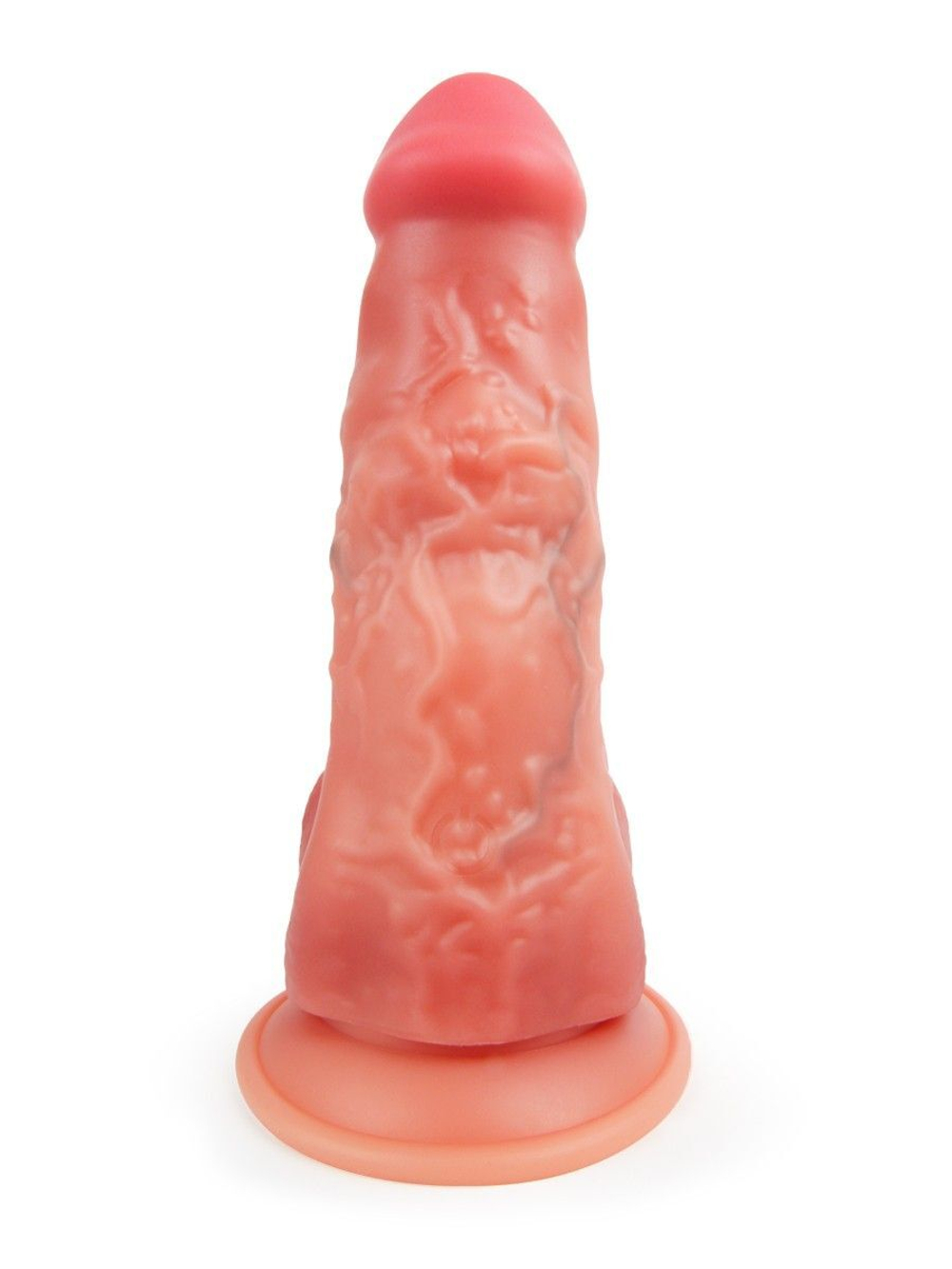 Телесный вибратор-реалистик с пультом ДУ - 25 см. (Цвет: телесный)