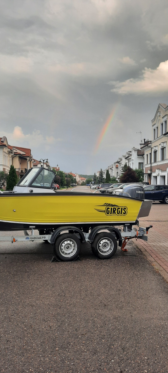 Готовый комплект: лодка Girgis 440 Fish + Yamaha F50LETL. Новый.