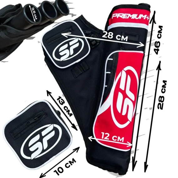 Колчан для стрел SF 3 вставки (Красный)