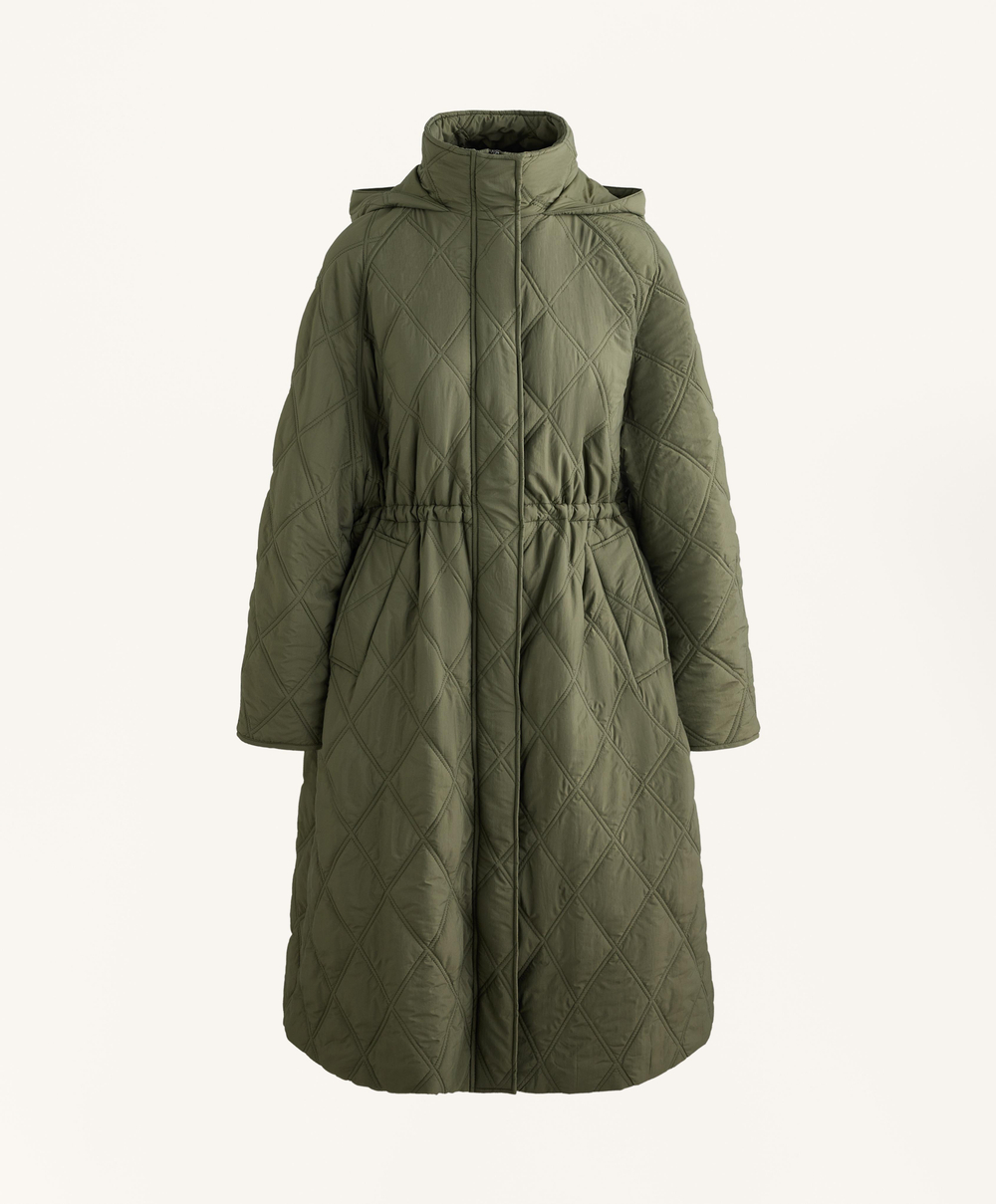 Oysho Водоотталкивающая стеганая куртка FELLEX® AEROGEL, хаки