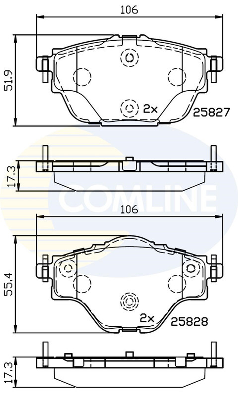 COMLINE - CBP32235-CML - Brake Pad Set, disc brake