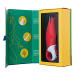 Красный вибратор 18,8см с лепестками Satisfyer Power Flower