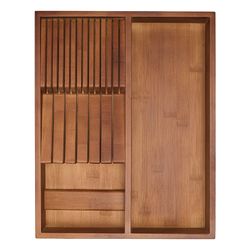 Органайзер для столовых приборов с держателем для ножей Bambox, 30х38 см