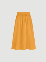 Юбка удлинённая Mjölk Mustard, из муслина