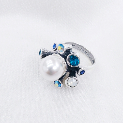 "Морэс"  кольцо в серебряном покрытии из коллекции "Murano" от Jenavi