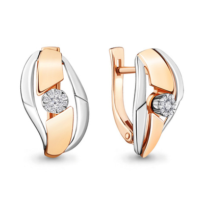 941899к Серьги из Золота с бриллиантами из коллекции "Mon Amour"