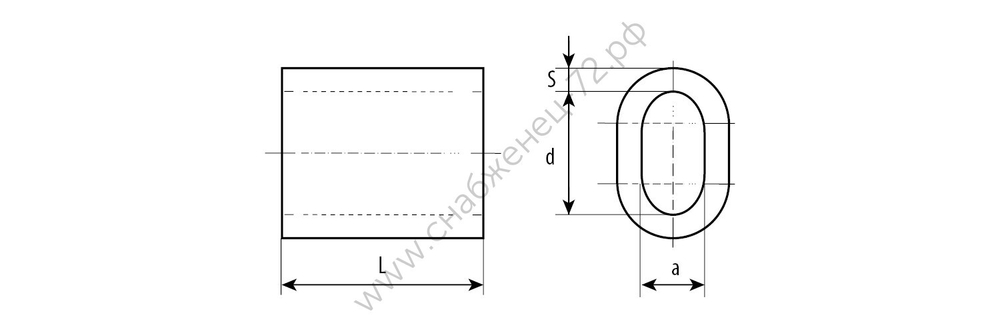 ЗУБР DIN 3093 1,5 мм, зажим троса алюминиевый, 150 шт (4-304475-01)