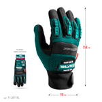 KRAFTOOL Extrem, XL (10), профессиональные комбинированные перчатки, антивибрационные, противоударные (11287-XL)