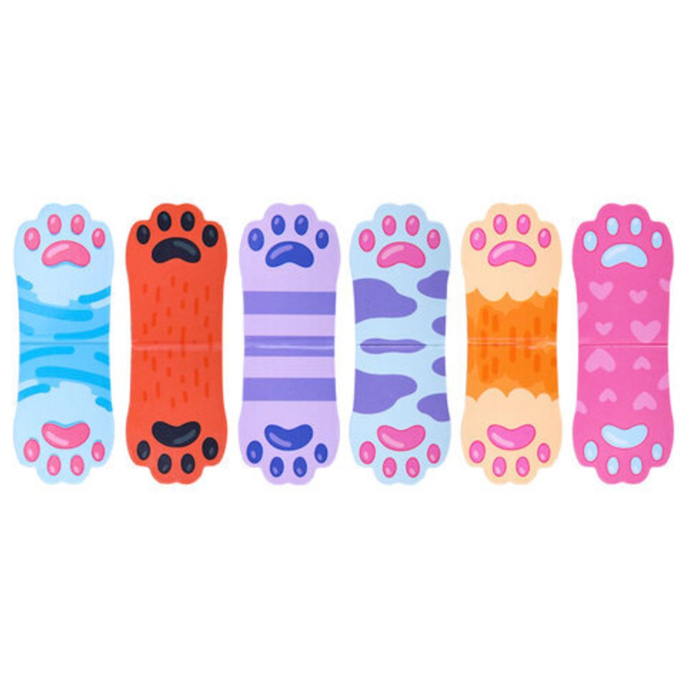 Закладки для книг МАГНИТНЫЕ, "ЯРКИЙ МИКС", комплект 30 штук, 35x25 мм, FUNSTER (ФАНСТЕР), 116657